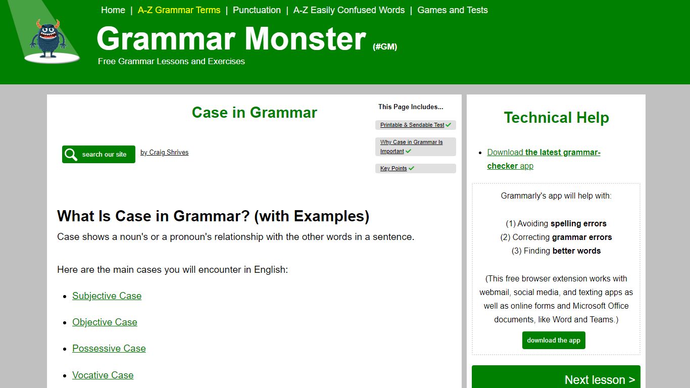 Case: Explanation and Examples - Grammar Monster